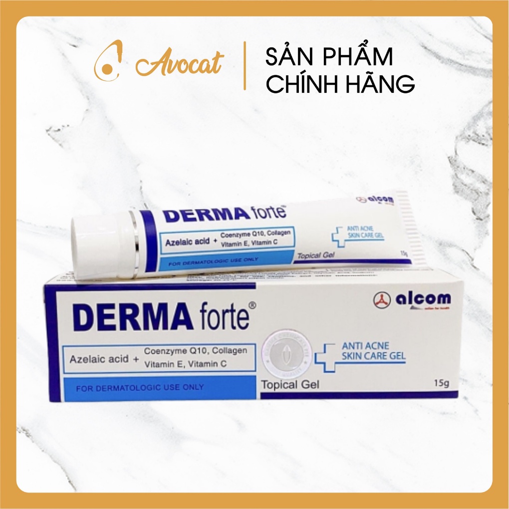 Derma Forte giảm mụn - Gel giảm mụn, giảm thâm Derma Forte 15g