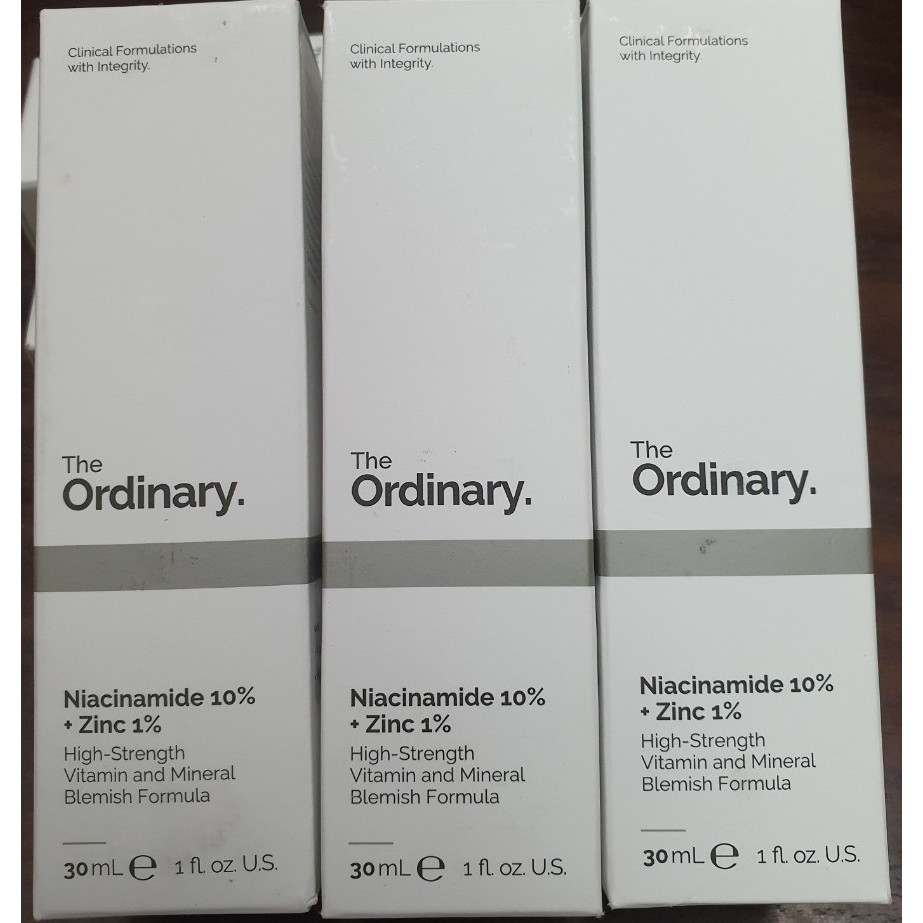 Tinh chất giảm thâm, kiềm dầu mụn serum The Ordinary Niacinamide 10% và Zinc 1% bản Canada