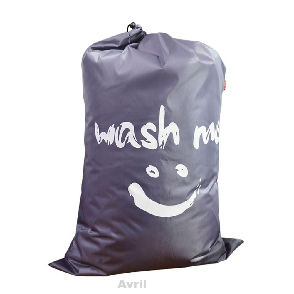 Bathroom Dirty Clothes Drawstring Foldable Hamper Home Nylon Storage Laundry Bag