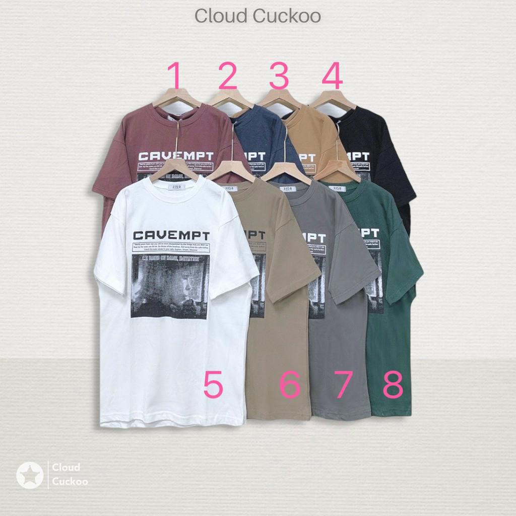 Áo Phông Dáng Rộng In Hình Phong Cách Retro Cavempt Chất Cotton Mềm Mại Thông Thoáng - Mã Số: 10103