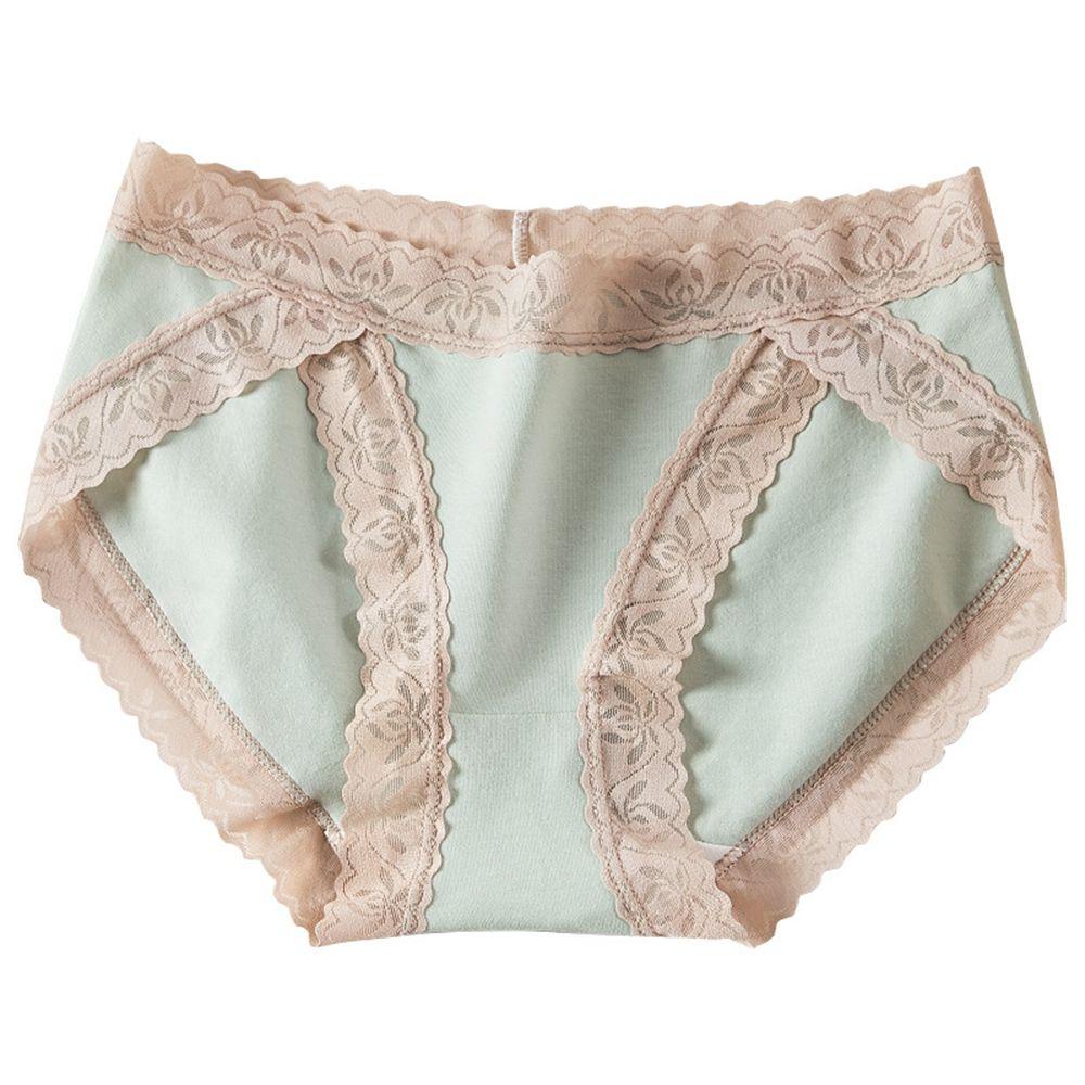 SOMEDAYZL Quần Lót Cotton Siêu Mỏng Không Đường May Phối Ren Phong Cách Hàn Quốc