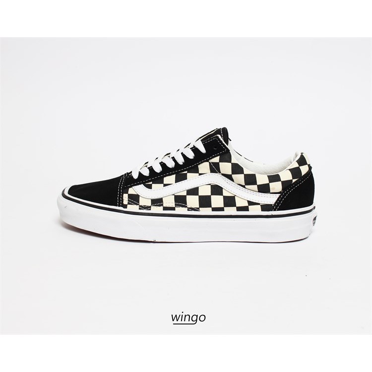 Giày Vans Old Skool Checkerboard Black