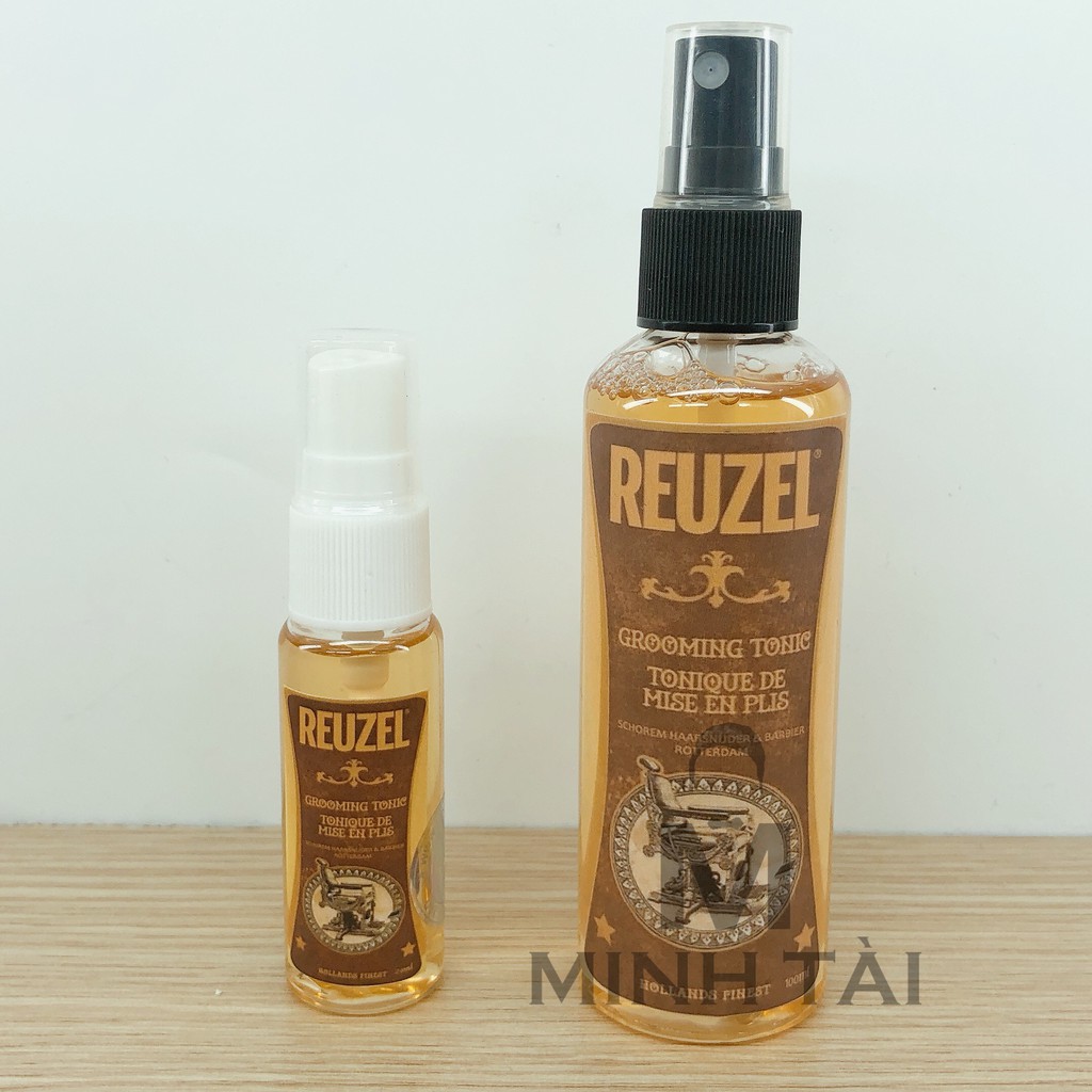 Dưỡng Tóc, Tạo Phồng Chai Xịt REUZEL Grooming Tonic 100ml + Lược Chải Tóc Texture