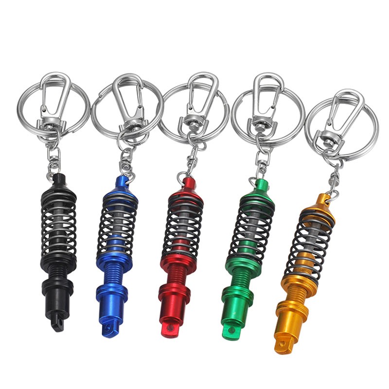 EPAY Sáng tạo mùa xuân Shock hấp thụ Keychain Nội thất xe treo Mặt dây chuyền Nhẫn