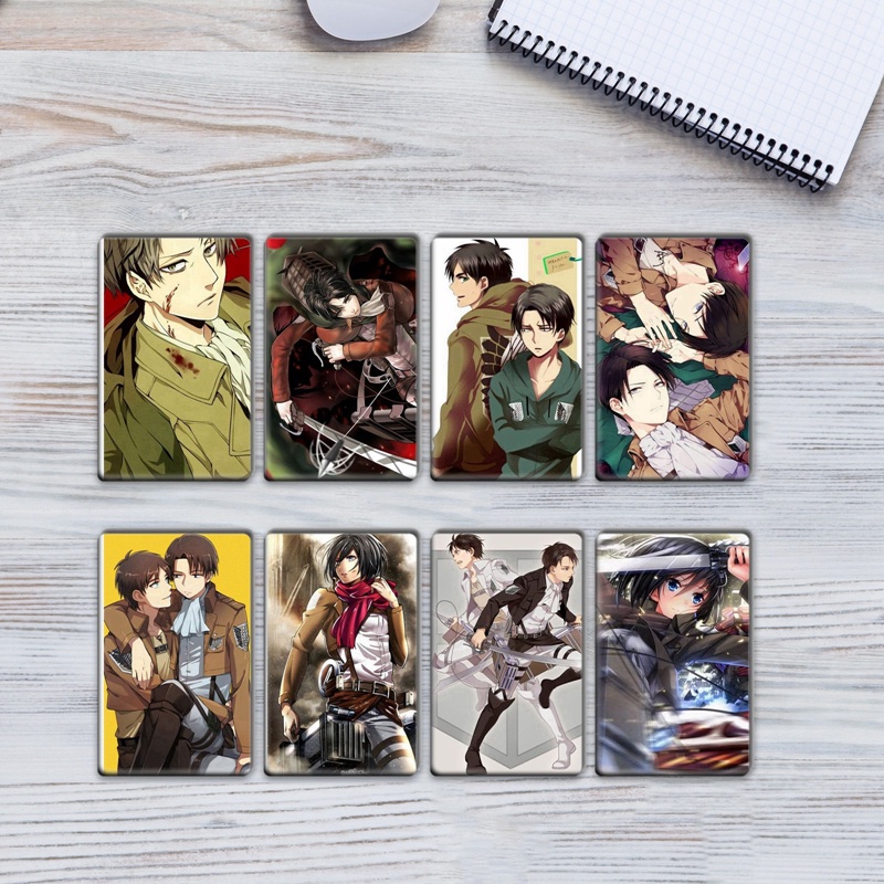Bộ 10 Thẻ Học Sinh Nhân Vật Phim Attack On Titan