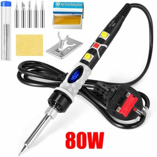 Bộ Máy Hàn Điện Tử 80W 110V/220V Kèm 5 Đầu Hàn Có Thể Điều Chỉnh Nhiệt Độ Và Nhanh Chóng