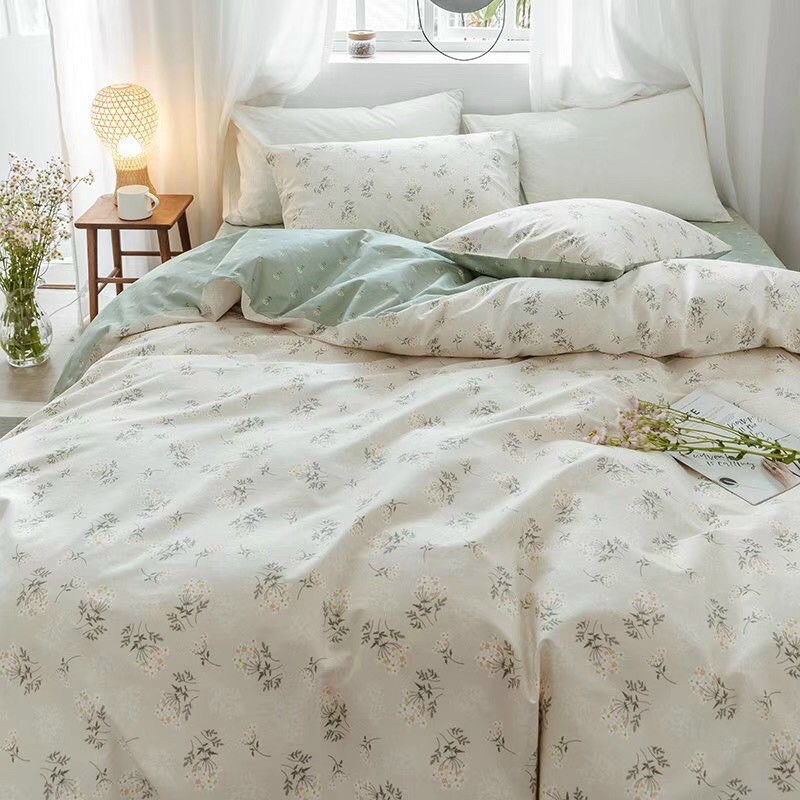 Set Cotton Living 100% Cotton Hàng Nhập Khẩu Cao Cấp 4 Món Vintage | BigBuy360 - bigbuy360.vn