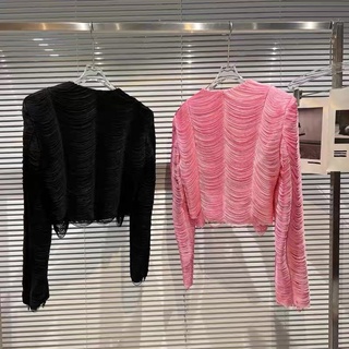 Áo lụa satin tua rua hàng cao cấp