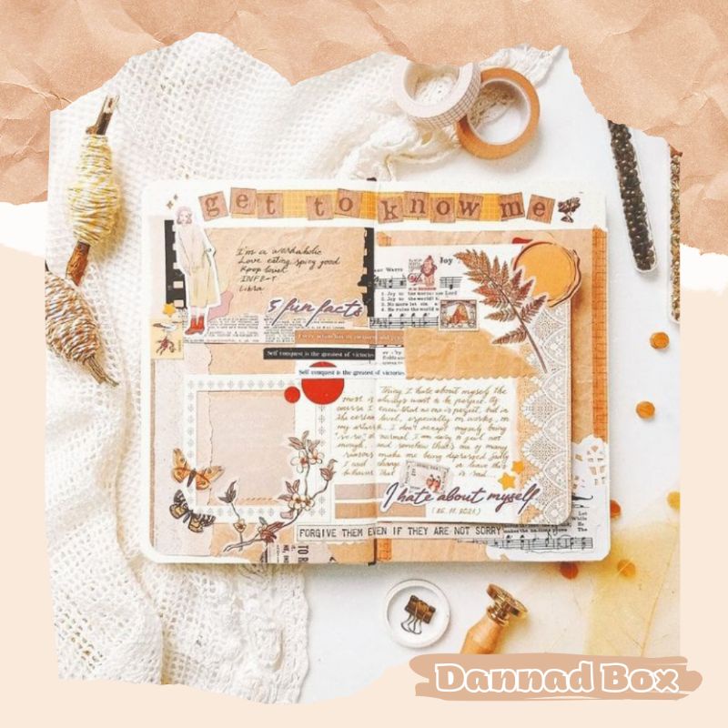 Set 4 Tấm Miếng Dán Sticker Chữ Cái Số Đếm Trang Trí Bullet Journal