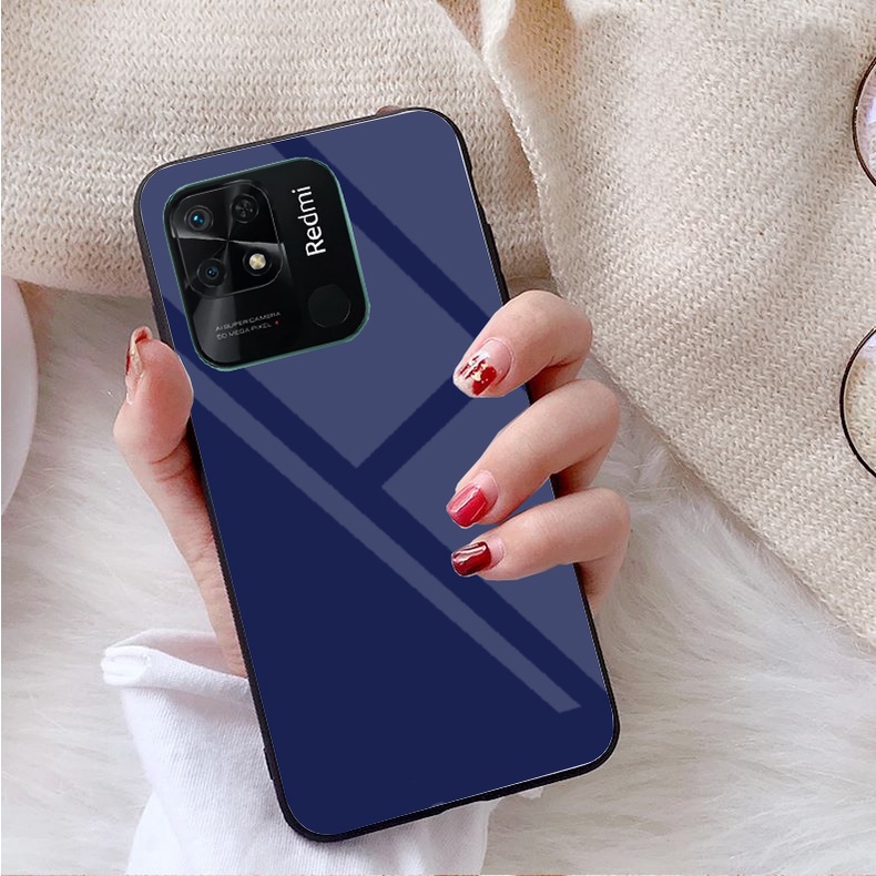 Ốp Lưng REDMI 10C Mặt kính gương sáng bóng cao cấp