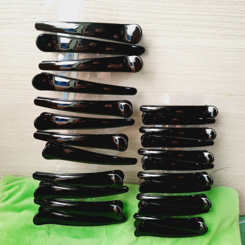 Kẹp mỏ vịt nhựa màu đen (8cm/9.5/12cm)
