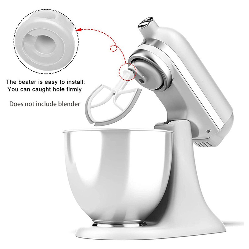 5QT Flat Beater for KitchenAid Stand Mixer Bowl Scraper,Paddle