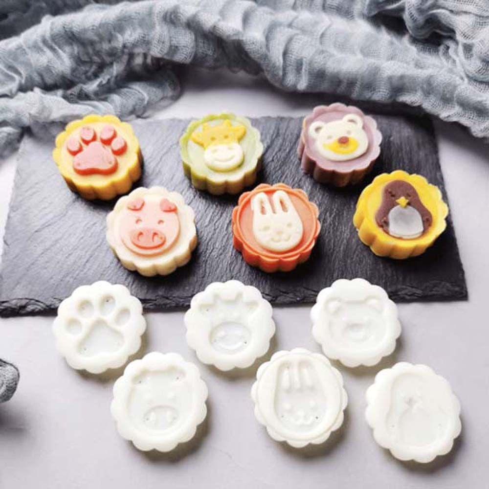 Khuôn Làm Bánh Trung Thu Hình Hoa 50g Bằng Tay Trang Trí Lễ Hội Mùa Thu