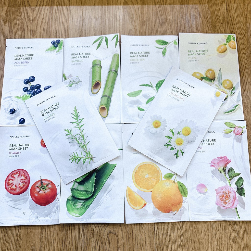 MẶt Nạ Giấy Nature Republic Chiết Xuất Từ Thiên Nhiên, Sản Phẩm Đc Ưa Chuộng Nhất Năm 2020 Tại Hàn Quốc Quốc (MS-10)