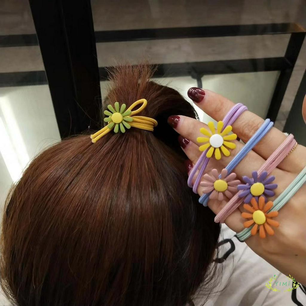 Băng đô trang trí hoa cúc thời trang phong cách hàn quốc