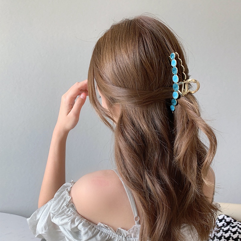 Kẹp Tóc Hình Cá Mập Bằng Kim Loại Đa Năng Tiện Dụng