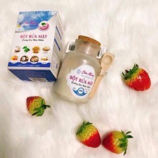Bột rữa mặt kiềm dầu, nhờn, se khít lỗ chân lông sắc hồng
