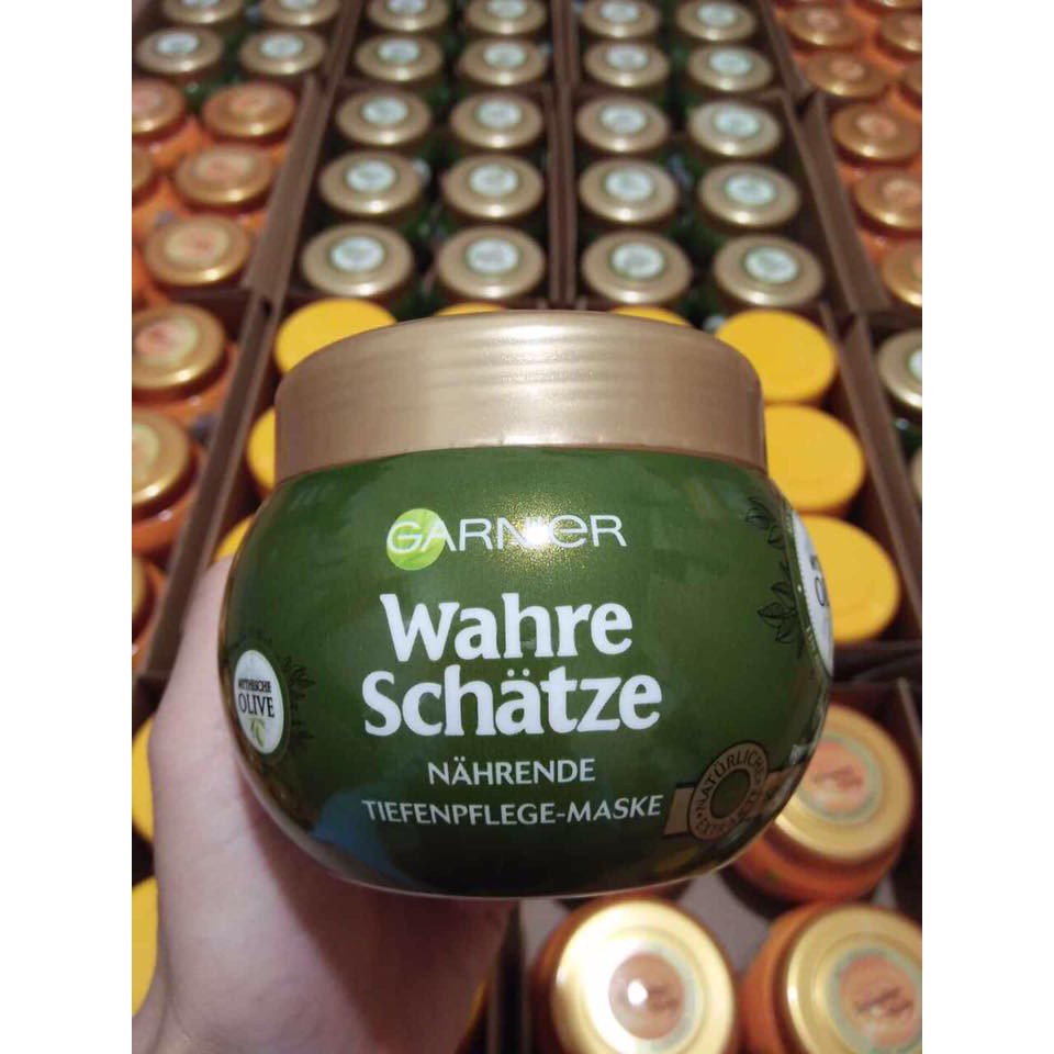 3 loại Kem ủ tóc Garnier Wahre Schatze