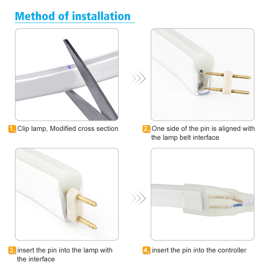 welpur Dây đèn led neon WELPUR mềm linh hoạt 220V 120 led/m dài 10M/20M trang trí nhà cửa/ngoài trời