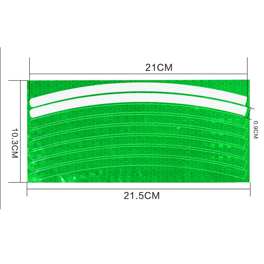 Hình dán phản quang trang trí bánh xe đạp