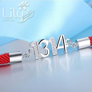 Vòng tay BK - dây đỏ 1314-VT092