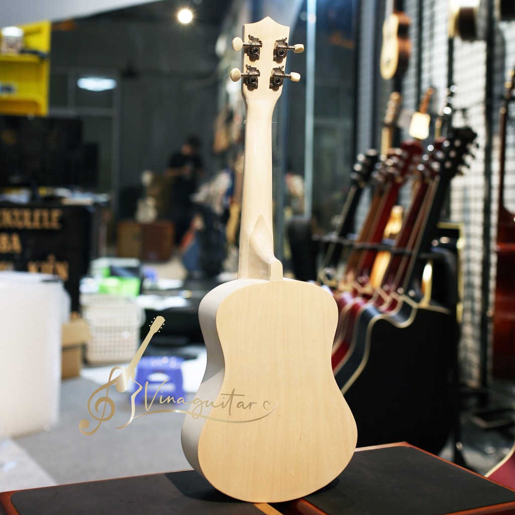 Đàn Ukulele Concert Gỗ Sơn Màu