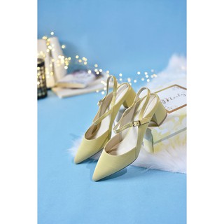 Giày Slingback Gót Vuông Nữ Merly 1341
