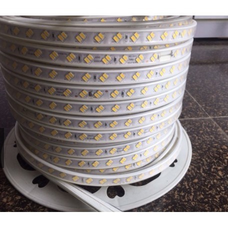 Led dây đôi 5730 siêu sáng 2 hàng bóng chéo hắt trần cao cấp cuộn 100M