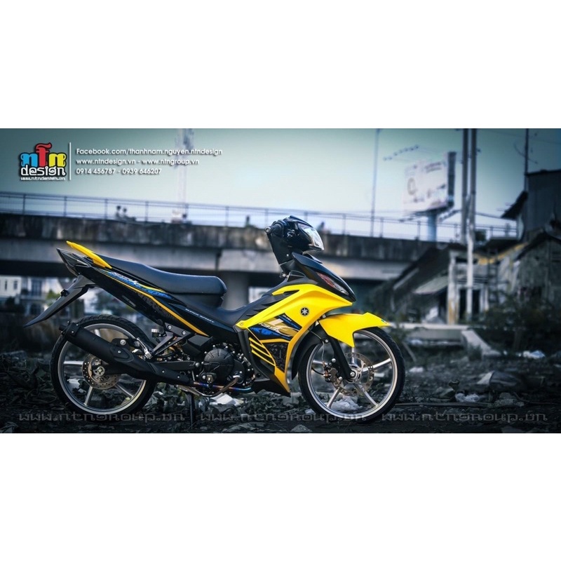 Dàn áo exciter 135 vàng đen chính hãng kèm tem 3 lớp