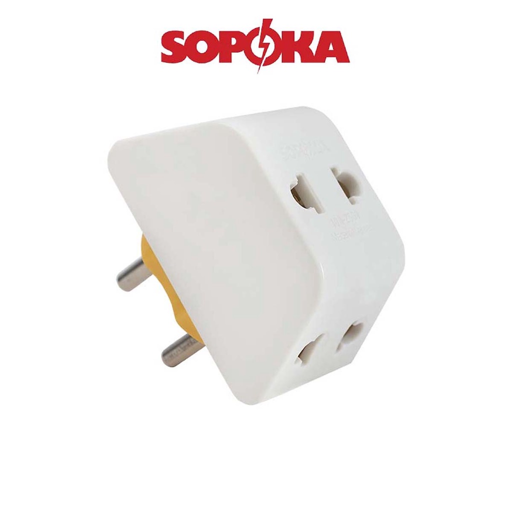 Ổ cắm / Đầu nối chia điện đa năng 3 cửa SOPOKA P11 P12 chịu tải 2200W