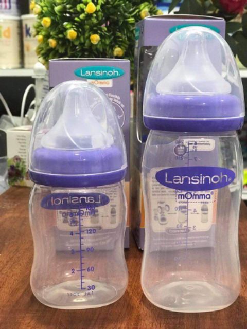 Bình sữa Lansinoh 160ml và 240ml hàng chính hãng chuẩn Mỹ