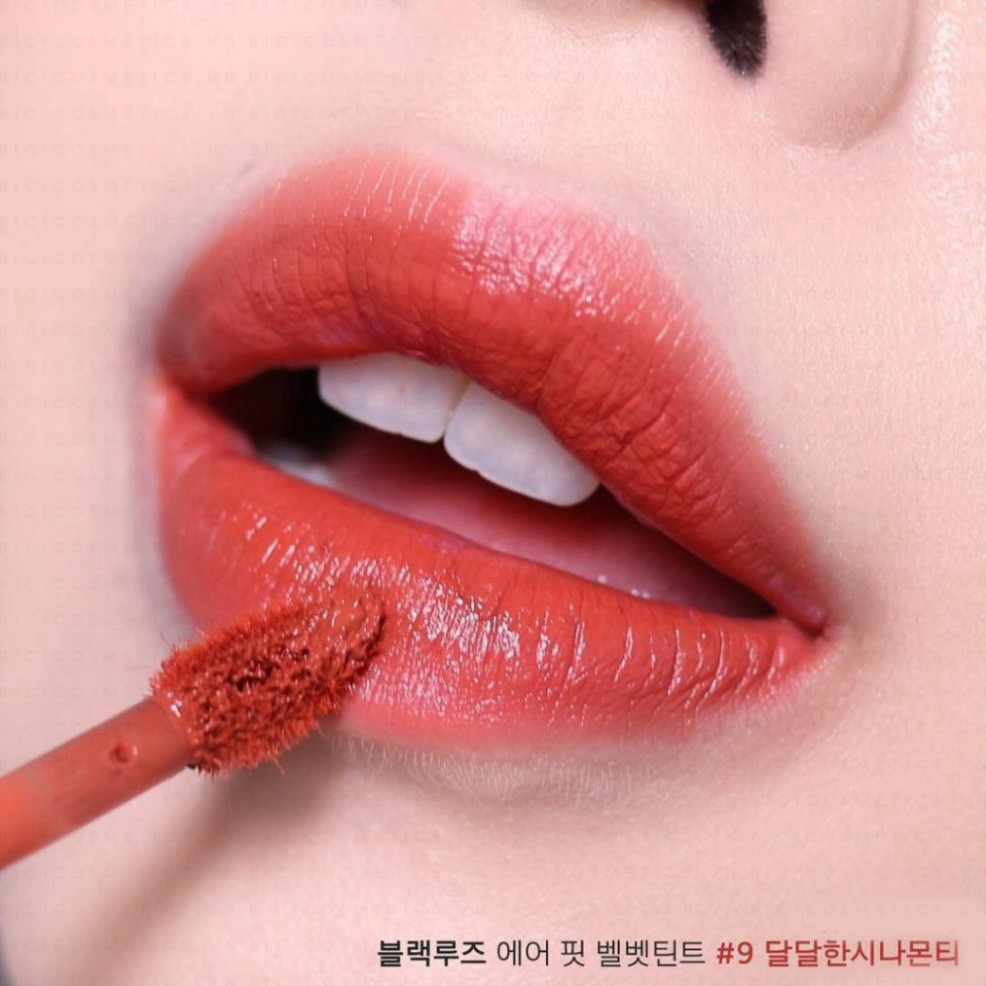 [Auth Hàn] Son Kem Lì Black Rouge A9 Màu Cam Đất Sweet Cinnamon Version 2 - Son Lì Dạng Kem Màu Cam Gạch Black Rouge A9 