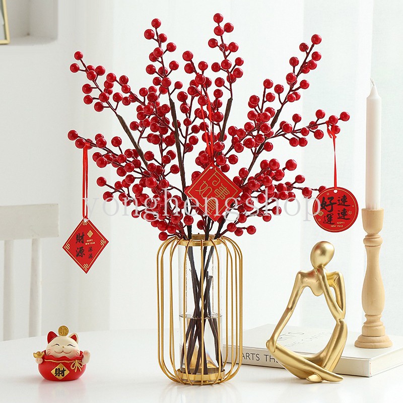 Hoa Ginkgo Nhân Tạo Trang Trí Năm Mới/Tiệc Cưới DIY