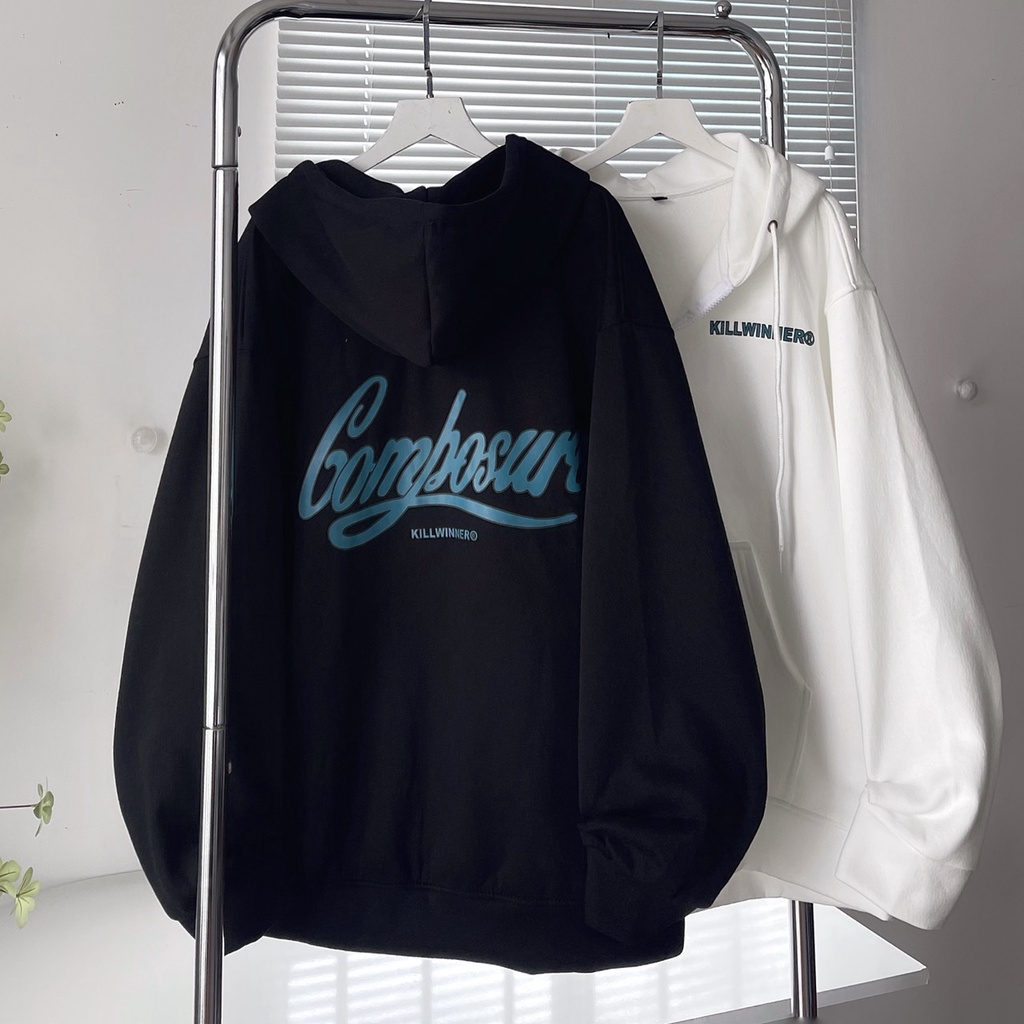 Áo khoác hoodie zip nam nữ unisex Killwiner oversize có nón vải nỉ bông mềm phong cách Ulzzang – Pamée