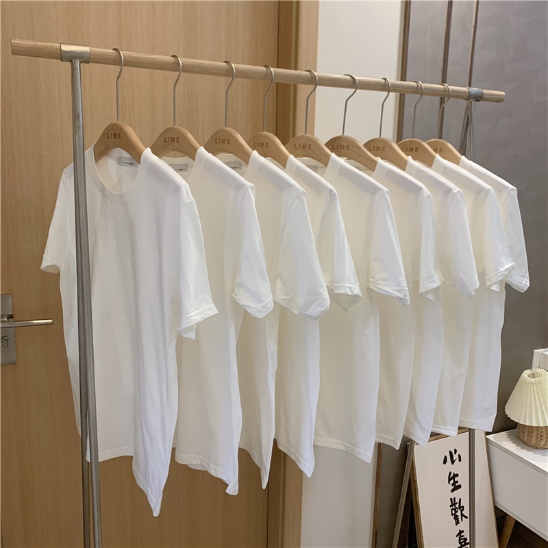 NRVP Áo Thun Unisex Cổ Tròn Tay Ngắn Phong Cách Hàn Quốc Thời Trang Mùa Hè 2022