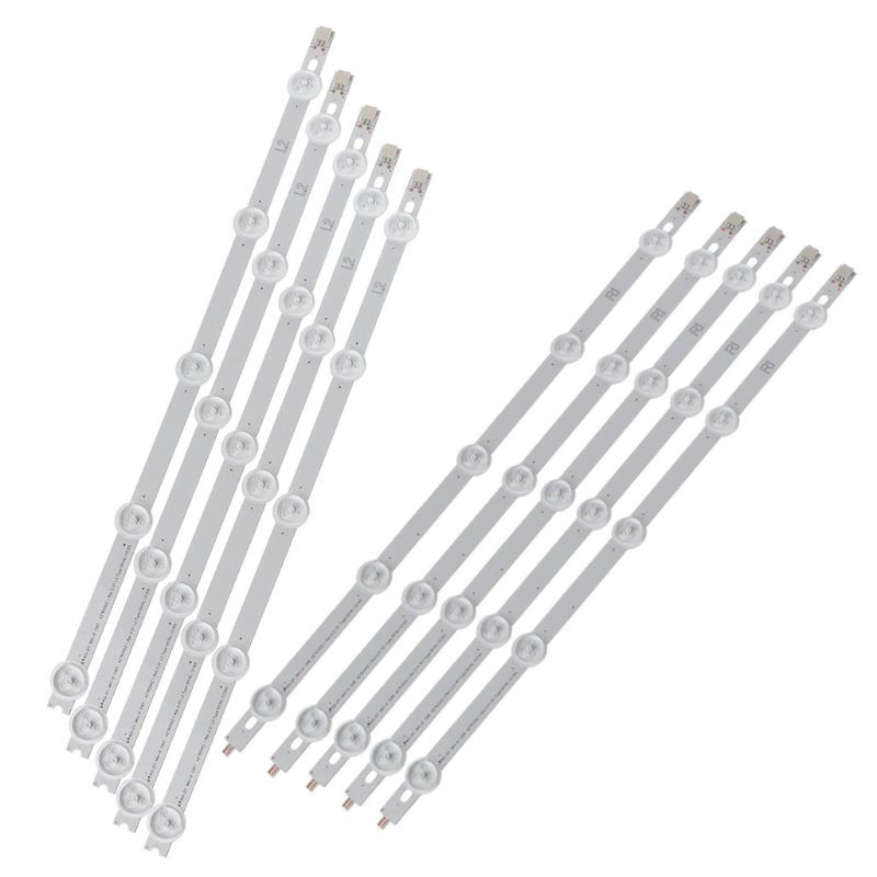 yal 10pcs/set LED Backlight Strip 5 and 5 Lamps Bar For LG 42LN  Inch TV 42LN540V