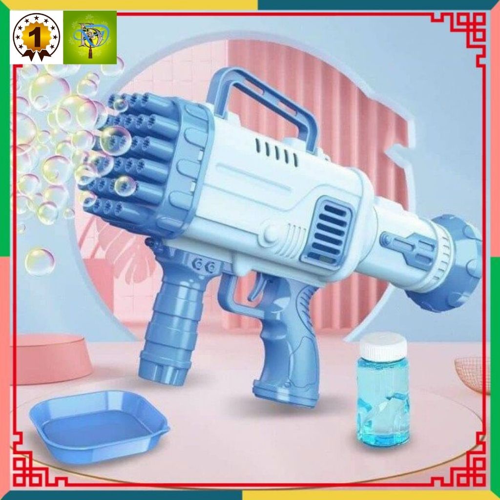 Máy bắn bong bóng xà phòng Súng bắn bong bóng xà phòng loại to lớn nhất 32 nòng siêu mạnh.