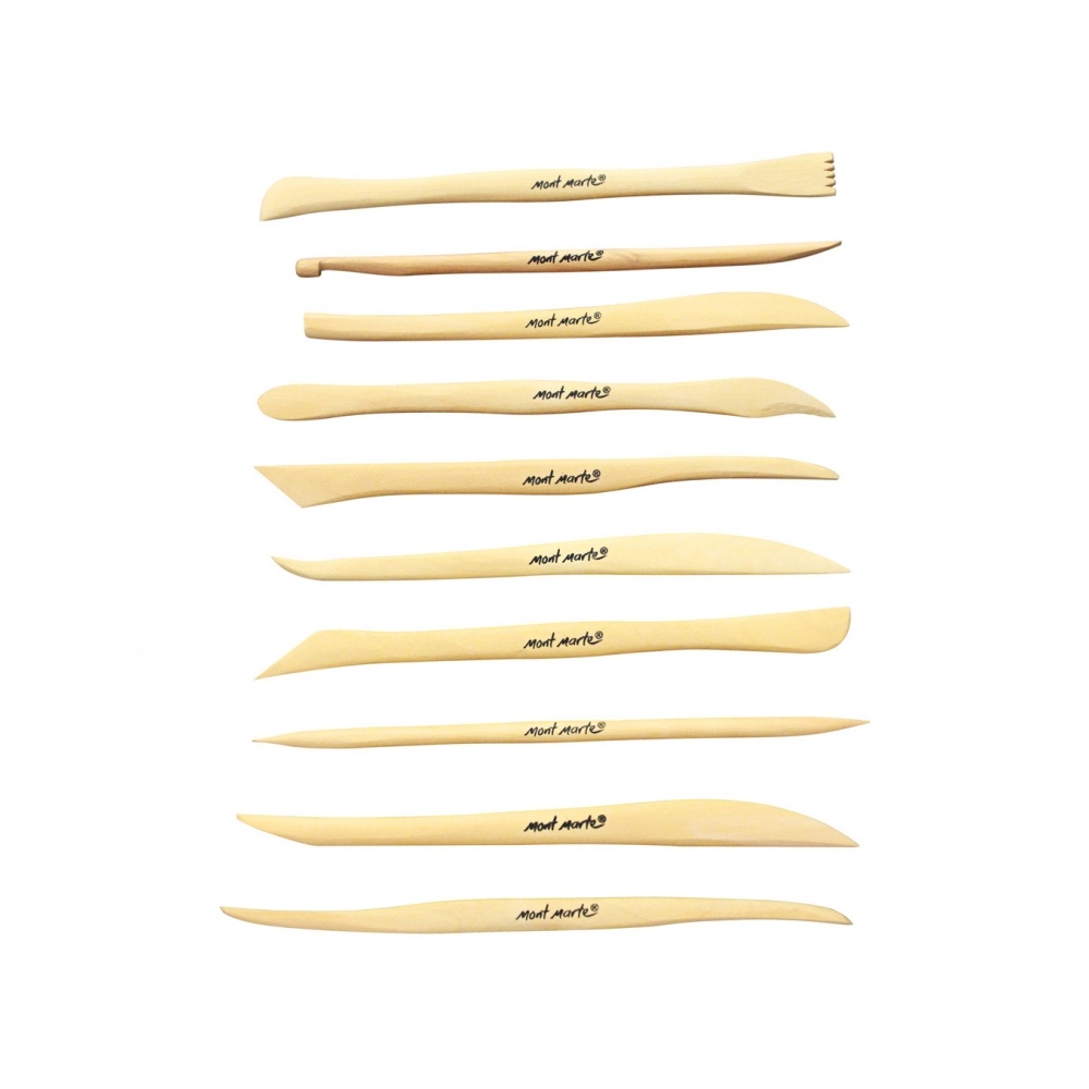 Cá Chép - Bộ dụng cụ tạo hình mini Mont Marte Mini Modelling Tools Boxwood 10pc - MM-MMSP0003