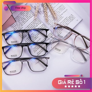 [Free Ship] Gọng Kính Cận Nhựa Dẻo Dáng Vuông - Gọng Kính Thời Trang Hàn Quốc MS122 [Xả Kho]