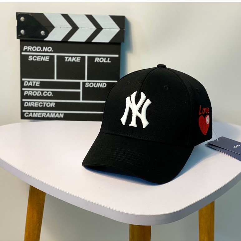 Mũ lưỡi trai, Nón kết xuất khẩu Zeni Store N.Y đen logo trắng thêu logo cạnh trái tim Siêu HOT Freeship, Full Hộp
