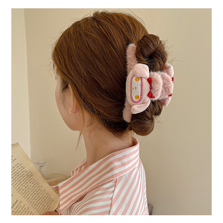Kẹp Tóc Cá Mập Nhồi Bông Cỡ Lớn Siêu Dễ Thương Cho Nữ