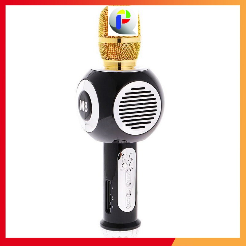 Mic hát karaoke không dây Bluetooth cực to, cực ấm M8