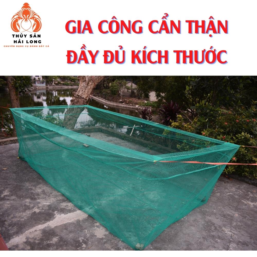 Tráng nuôi ếch lưới cước xanh khum miệng 20cm - mắt lưới 4mm