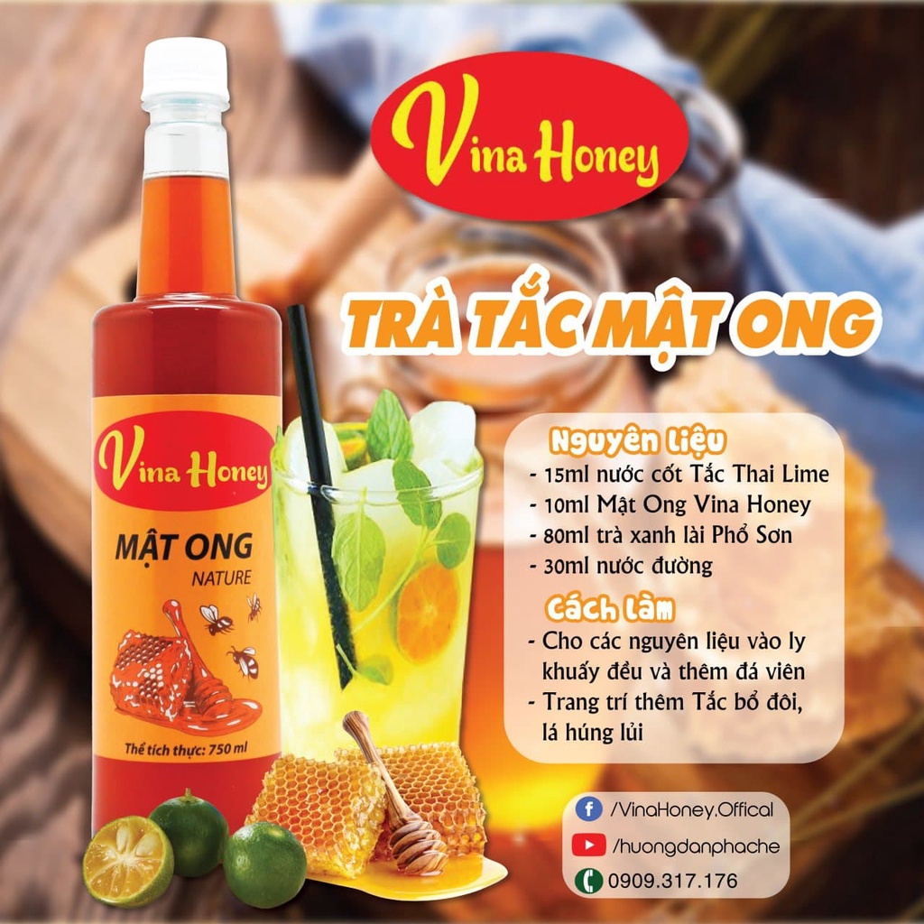 Mật Ong Vina Honey 750ml