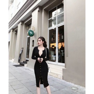 ĐẦM body nút sexy len gân 👯👯👄