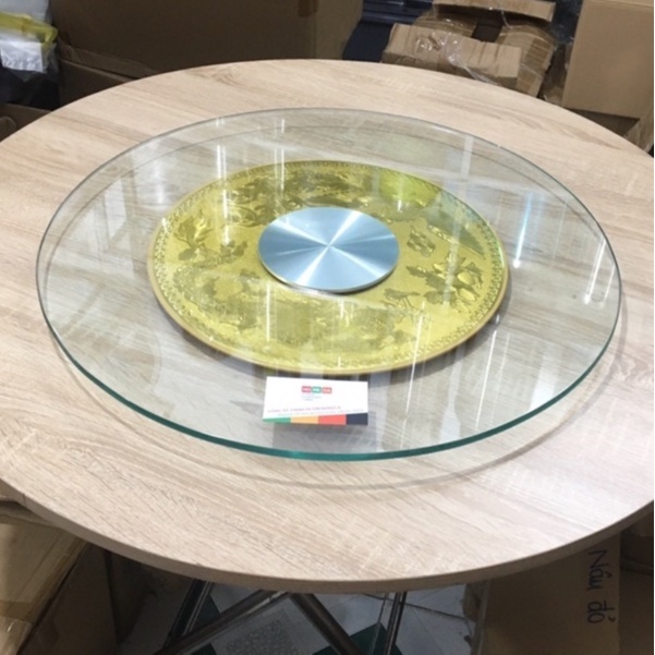 bộ mâm xoay bàn ăn rồng phụng 80cm