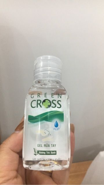 Dung dịch rửa tay khô Green Cross hương trà xanh chai 100ml