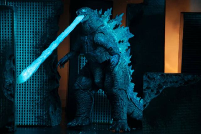 Mô hình đồ chơi khủng long Godzilla 2019. dạng phung tia laser. .