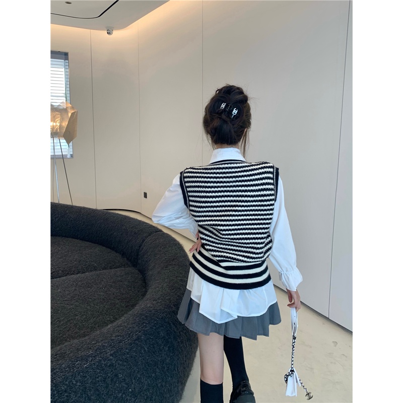 Áo cardigan vest khoác ngoài dệt kim Emilyshop ulzzang