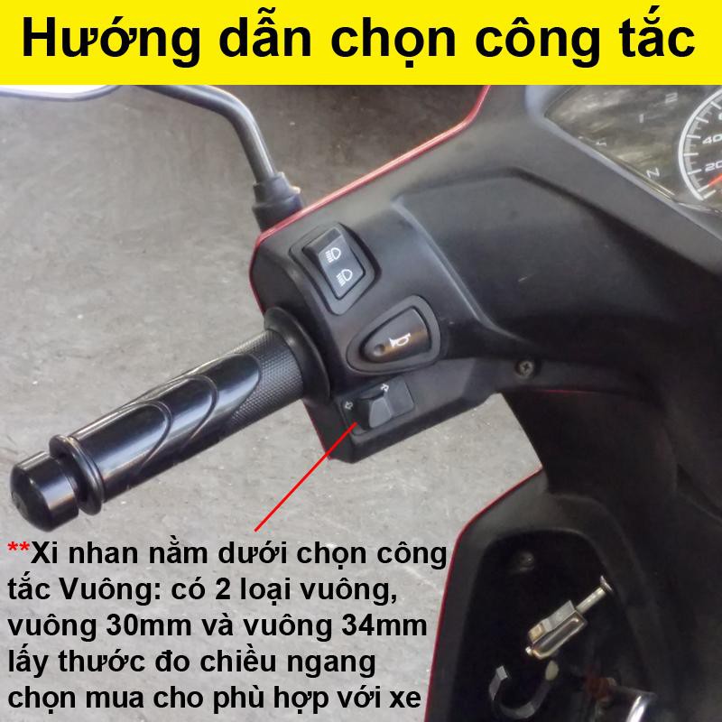 Công Tắc Xi nhan Tích Hợp nháy 4 bóng xi nhan cho xe Honda, Gắn như zin vuông 30mm